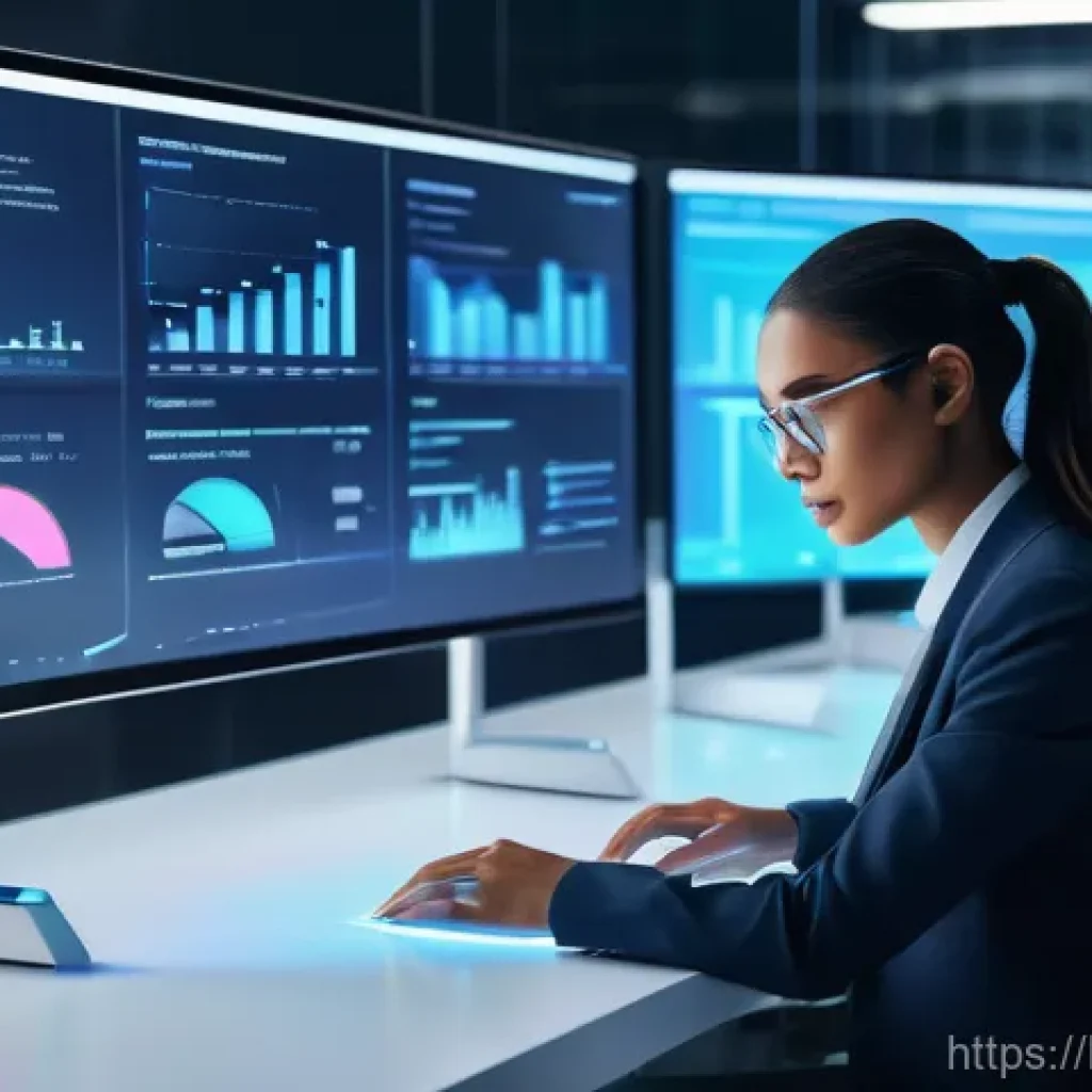 AI 연구와 학습에서의 장애 극복 - **Prompt: AI-Enhanced Professional Efficiency**
    "A vibrant, futuristic office environment bustli...