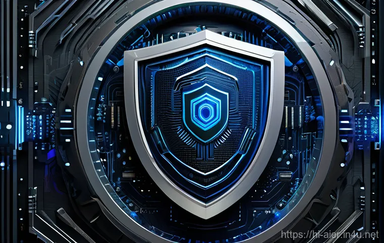 AI와 사이버보안 기술 통합 사례 - **Vigilant AI Guardian of the Digital Realm**
    Create an image depicting a sophisticated, abstrac...