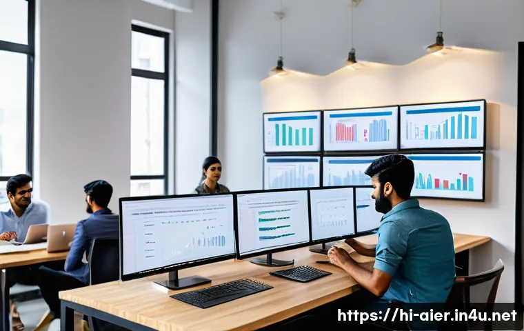 AI 기술을 이용한 스타트업 사례 - A modern Indian startup office scene in a bright, airy workspace filled with young professionals of ...